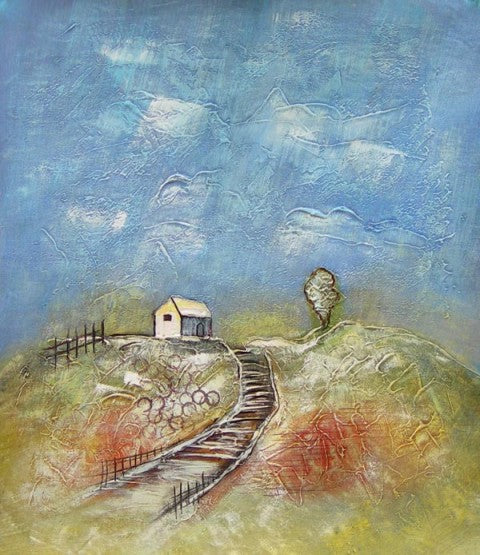 House on the Hill Canvas Oil Painting