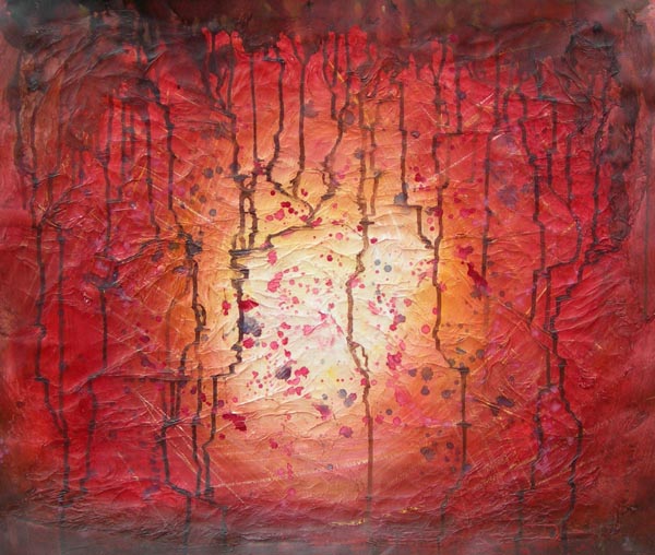 Fiery Chasm Canvas Oil Painting
