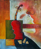 The Violin Abstract Canvas Oil Painting