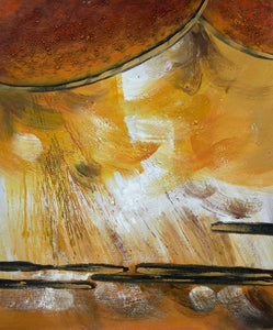 Shapes of Ochre Canvas Oil Painting