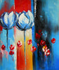 Two Blue Tulips Canvas Oil Painting