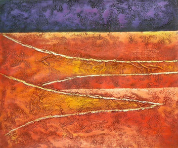 Amethyst, Coral and Rose Canvas Oil Painting