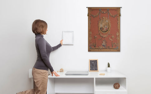 Medallion Serenade Rouge French Tapestry