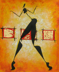 Dancing With Myself Canvas Oil Painting