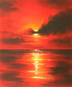 Sea of Fire Canvas Wall Art