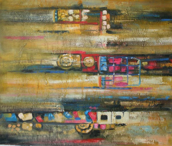 Market Transport Canvas Oil Painting