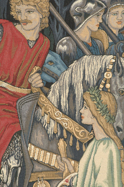 The Holy Grail Left Panel European Tapestry