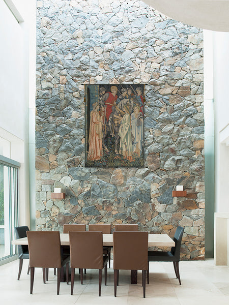 The Holy Grail Left Panel European Tapestry