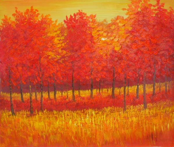 Autumn Wilderness Canvas Oil Painting