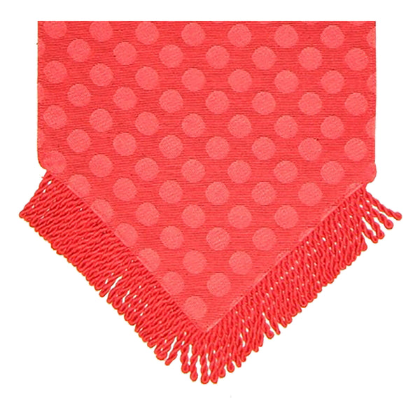 Dot Appeal Red Tapestry Table Runner