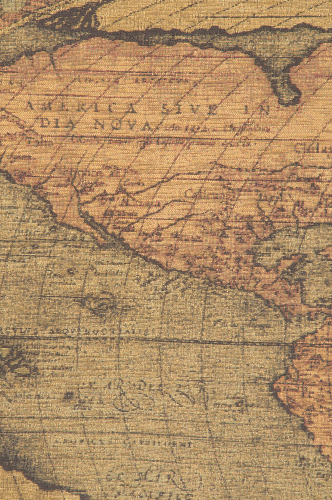 Antique Map European Tapestry