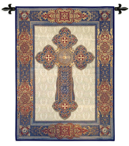 Gothic Cross Tapestry Wall Hanging