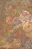 Bouquet with Grapes Red Italian Tapestry Wall Hanging