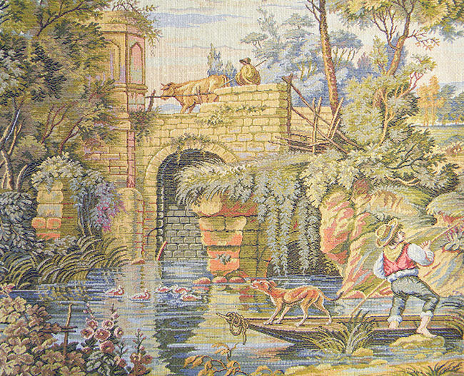 Ponte Old Bridge Italian Tapestry Wall Hanging