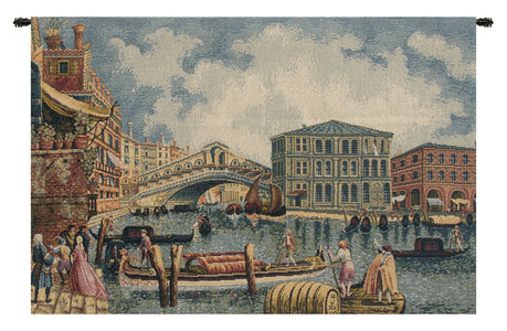 Ponte Di Rialto II Italian Tapestry Wall Hanging