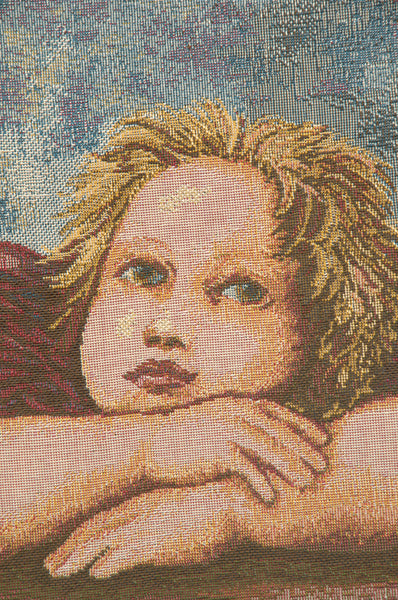 Raffaello's Angels Italian Tapestry Wall Hanging
