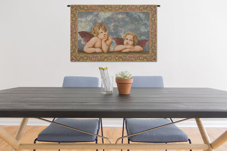 Raffaello's Angels Italian Tapestry Wall Hanging