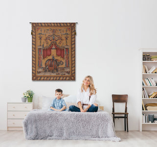 Grotesque Elephant French Tapestry