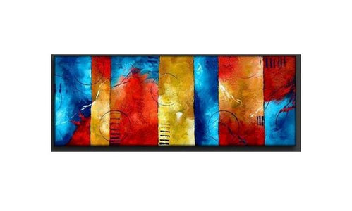 Color Ribbons Canvas Art