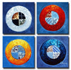 Circles and Squares Canvas Art