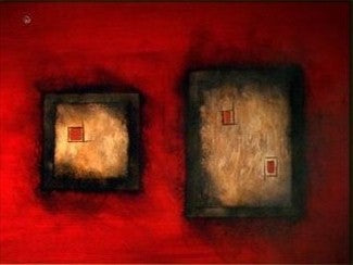 Smudged Squares Canvas Art