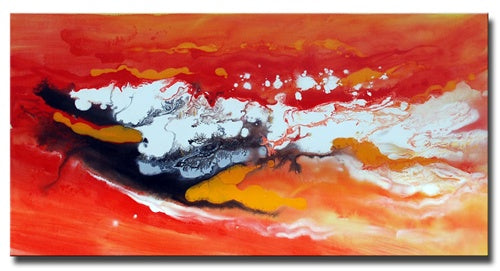 Red Meeds Orange Canvas Art