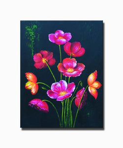 Midnight Poppies Canvas Art