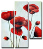 Ruby Red Poppies Canvas Art