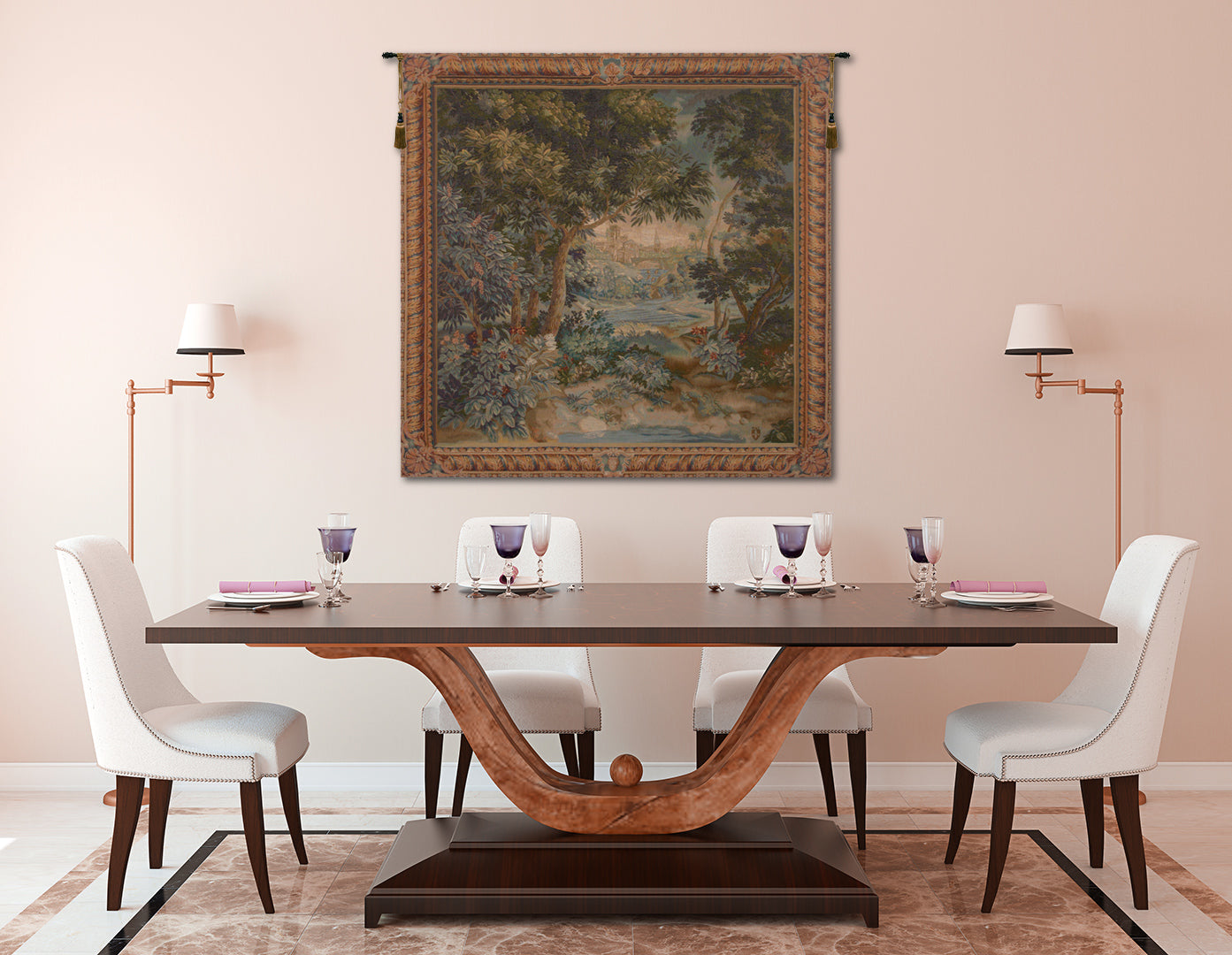 Verdure Cascade French Tapestry