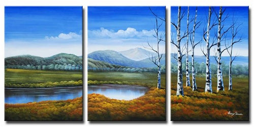 Family of Birch Canvas Art