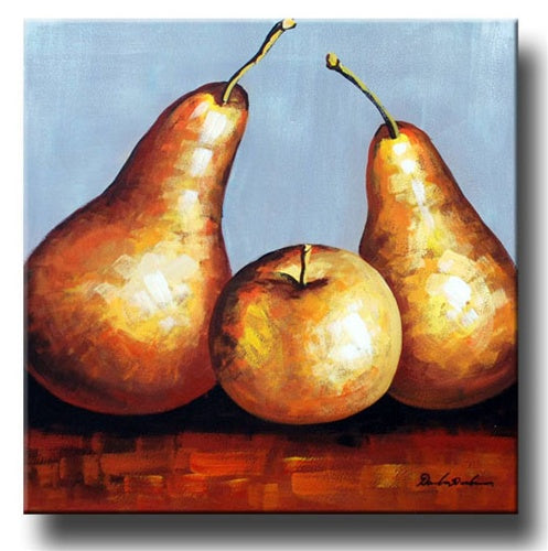 Golden Pears Canvas Art