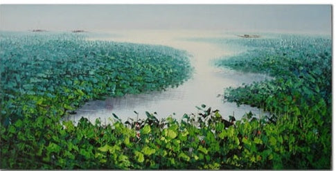 Inland Waterway Canvas Art