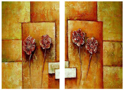 Pyramidal Flowers Canvas Art