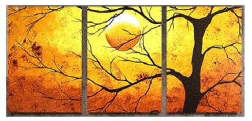 Tree Silhouette Canvas Art