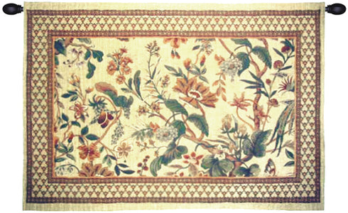 Le Coq with Flower European Tapestry