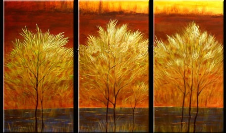 Golden Boughs Canvas Art