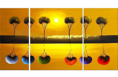 Reflections in Colors Canvas Art