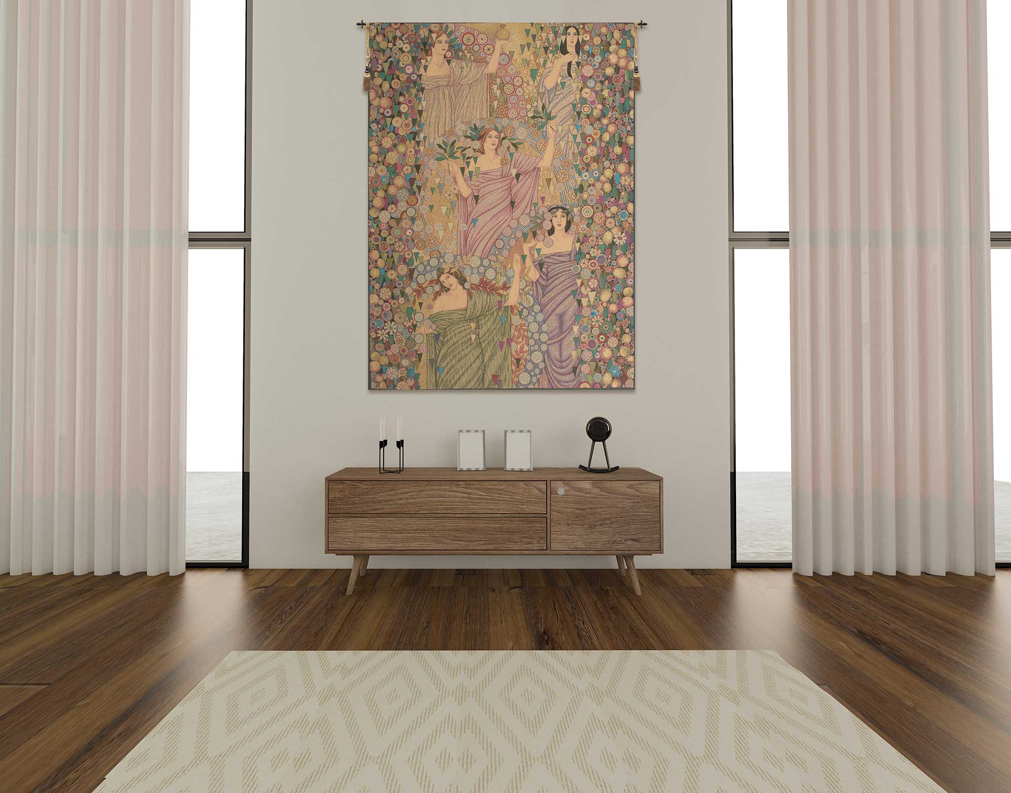 Primavera Vertical Italian Tapestry Wall Hanging