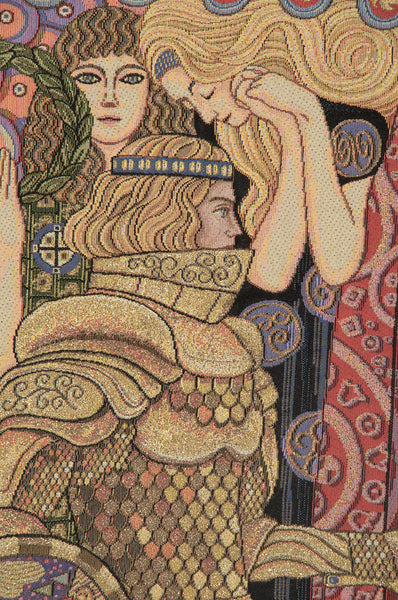 The Knight with the Tree of Life Italian Tapestry Wall Hanging