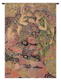 The Virgin Italian Tapestry Wall Hanging by Gustav Klimt