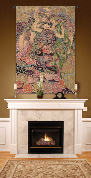The Virgin Italian Tapestry Wall Hanging