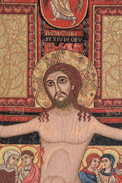 Crucifix of St. Damian Italian Tapestry Wall Hanging