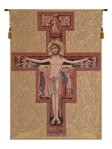 Crucifix of St. Damian Italian Tapestry Wall Hanging