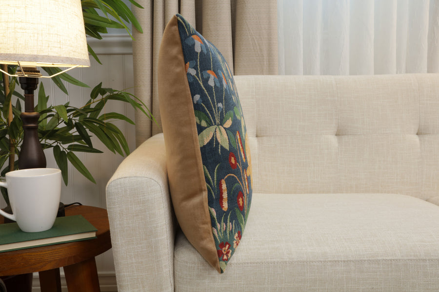 Medieval Rabbit French Tapestry Cushion