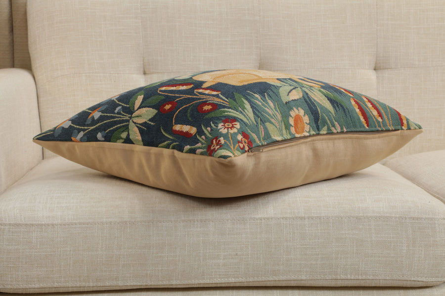 Medieval Rabbit French Tapestry Cushion