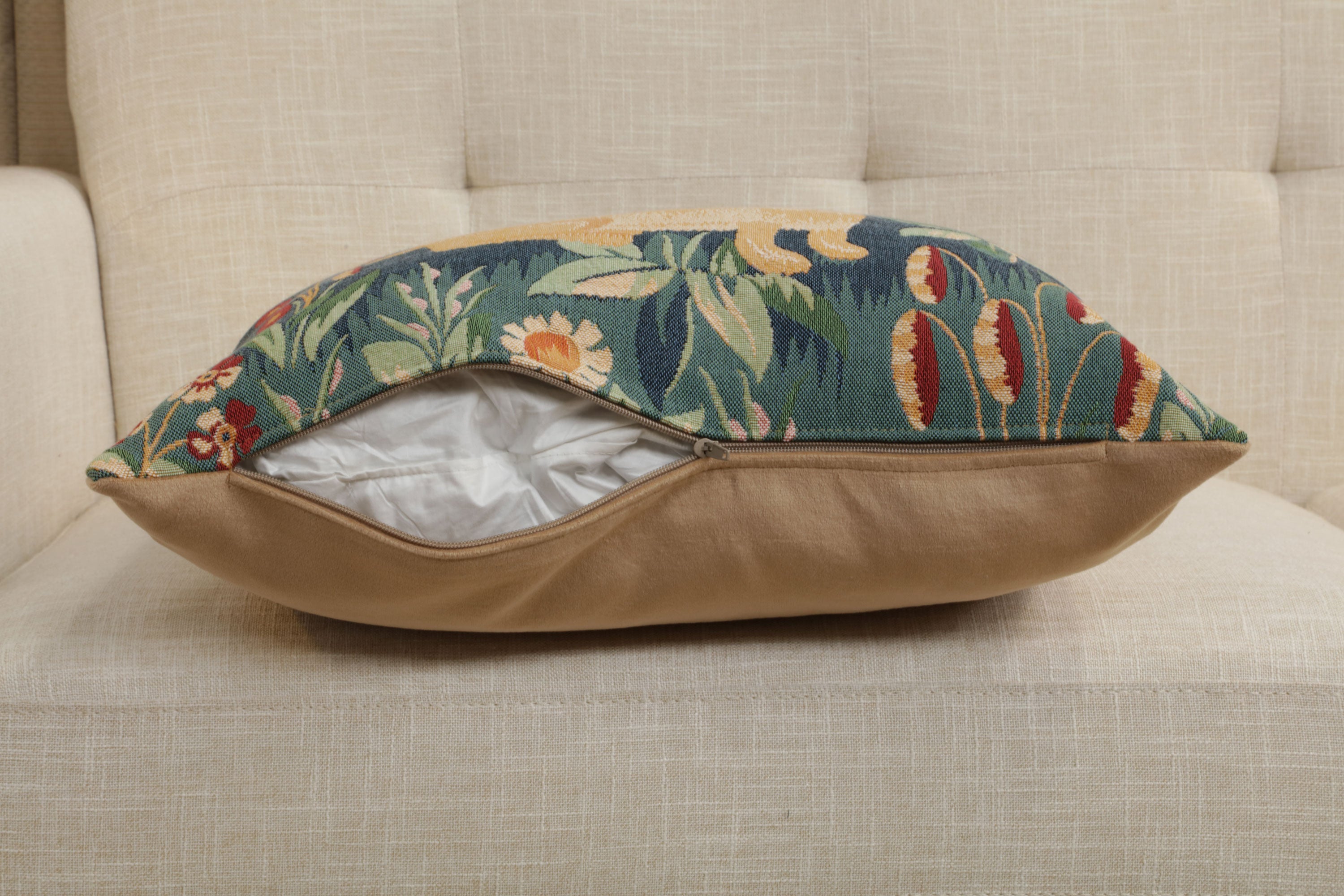 Medieval Rabbit French Tapestry Cushion