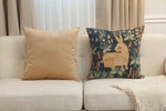 Medieval Rabbit French Tapestry Cushion