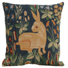 Medieval Rabbit French Tapestry Cushion