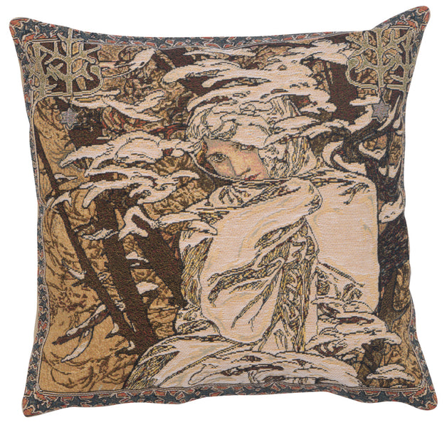 Mucha Winter I European Cushion Cover