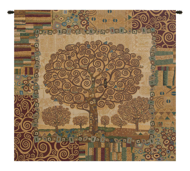 Klimts Tree of Life Italian Tapestry Wall Hanging